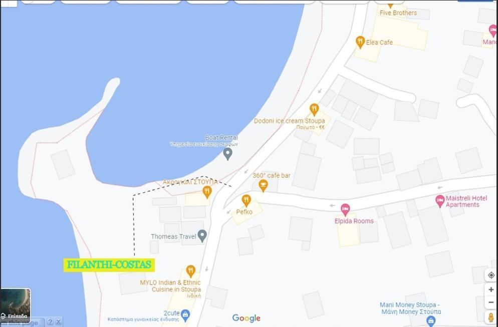 Filanthi Costas Hotel Stoupa Luaran gambar